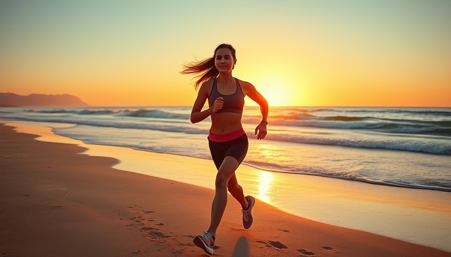 Two women jogging on a beach at sunset for a healthier lifestyle.