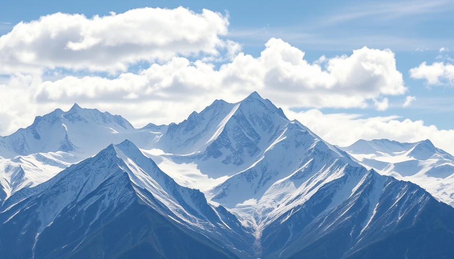 Majestic snow-capped mountains under clouds, depicting inner excellence.