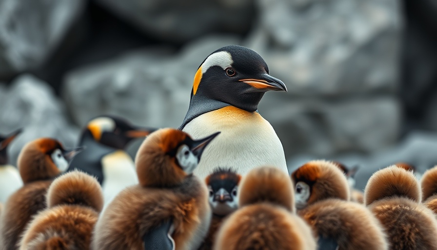 Unique penguin among fluffy chicks symbolizing message-market fit.