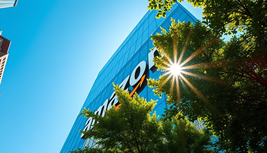 Amazon building with glass façade and trees in sunlight, reverse acquihire trend.