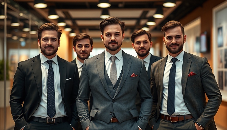 Cardtonic gift card trading event with two men in formal suits posing.