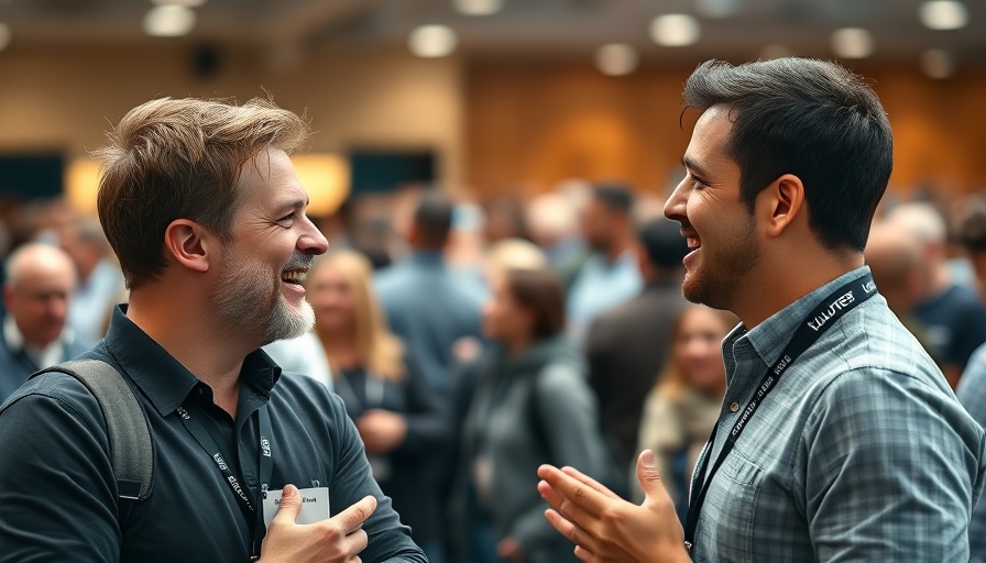 Volunteers at TechCrunch Disrupt 2025 engaging in conversation