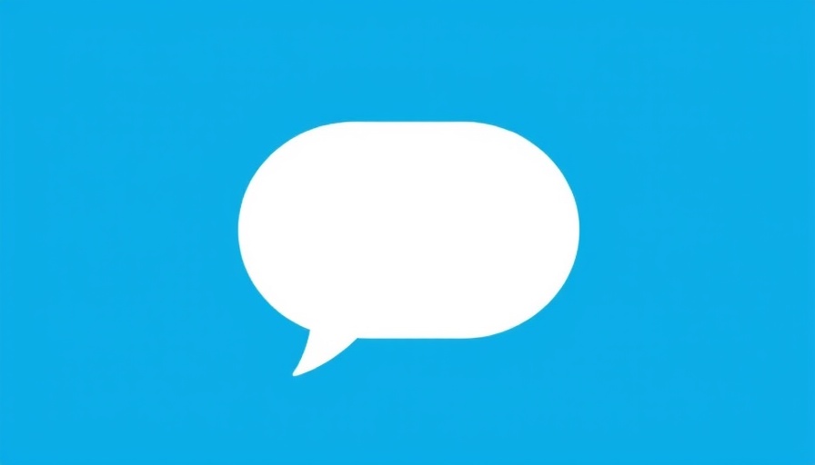 Simple graphic with speech bubble design