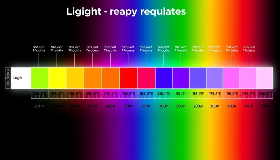 Colorful light therapy sequencing diagram for Alzheimer's treatment.