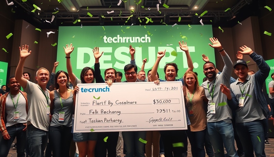 Celebrating winners at the 2025 Startup Battlefield 200 event.