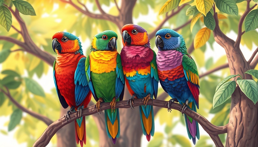 Illustration of colorful birds symbolizing a strong cybersecurity team.