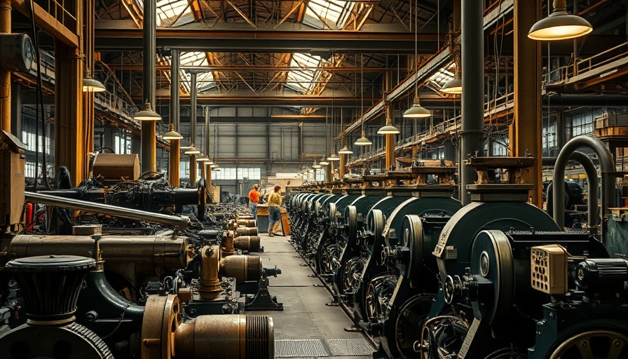 Vintage factory highlighting American manufacturing legacy.