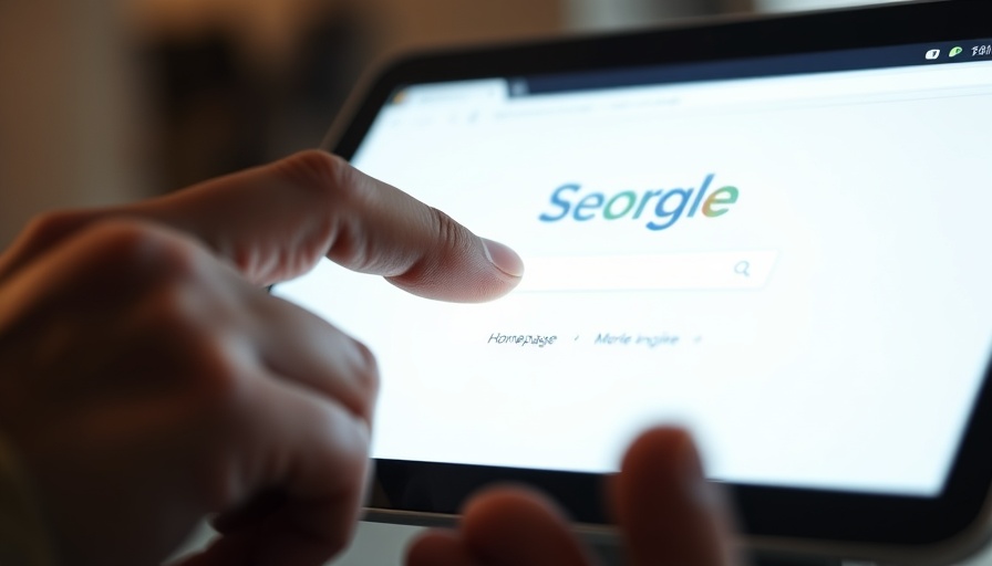 Interacting with search engine on tablet screen - Top Websites That Have Shaped Our Digital Future