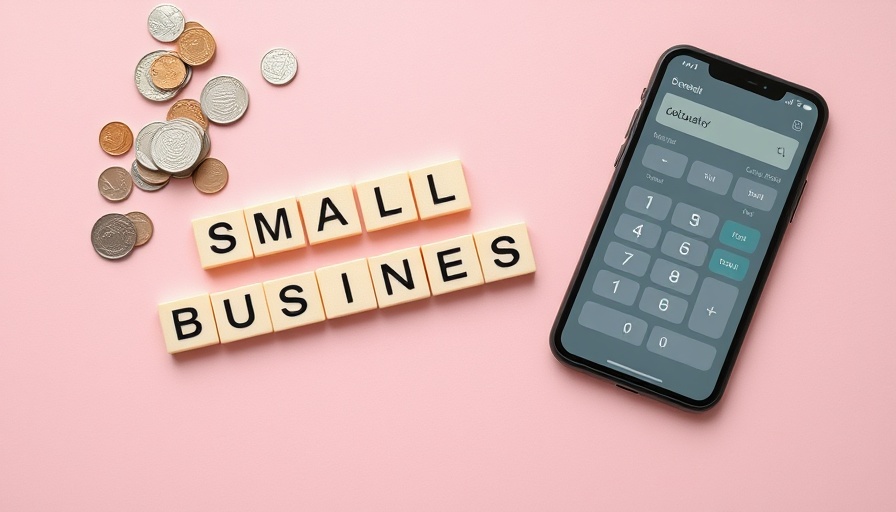 Calculator and Scrabble tiles on desk for revenue recognition automation.