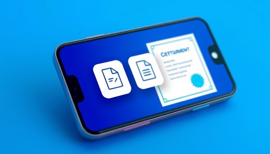 Document management app interface displaying scanning features