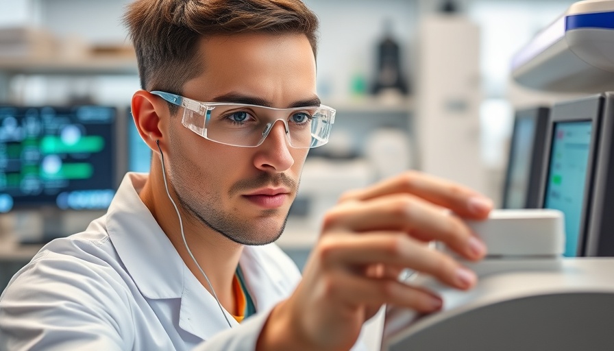 Laboratory technician working with next-generation PCR technology.