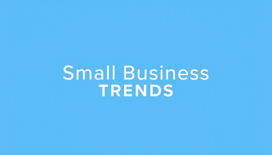 Minimalistic logo of Small Business Trends, blue circle and text