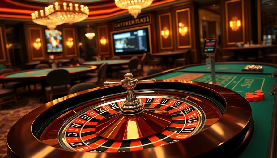 Luxurious casino scene with roulette table highlighting Top Casinos in the World.