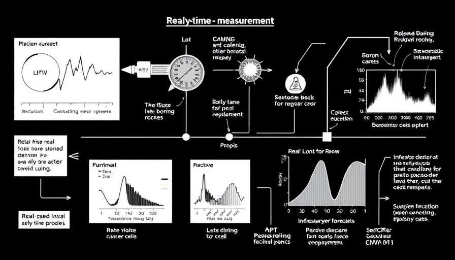 Diagram showing real-time measurement of boron in individual cancer cells.