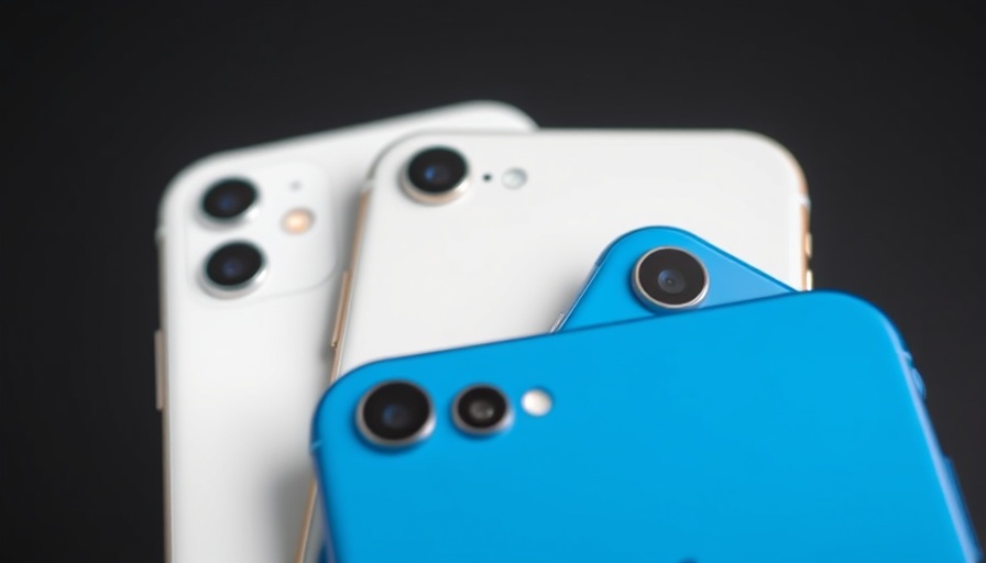 Colorful iPhone 17 models showcasing design and cameras.
