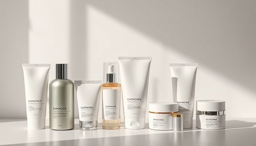 Elegant collection of body skin care essentials with stylish packaging.