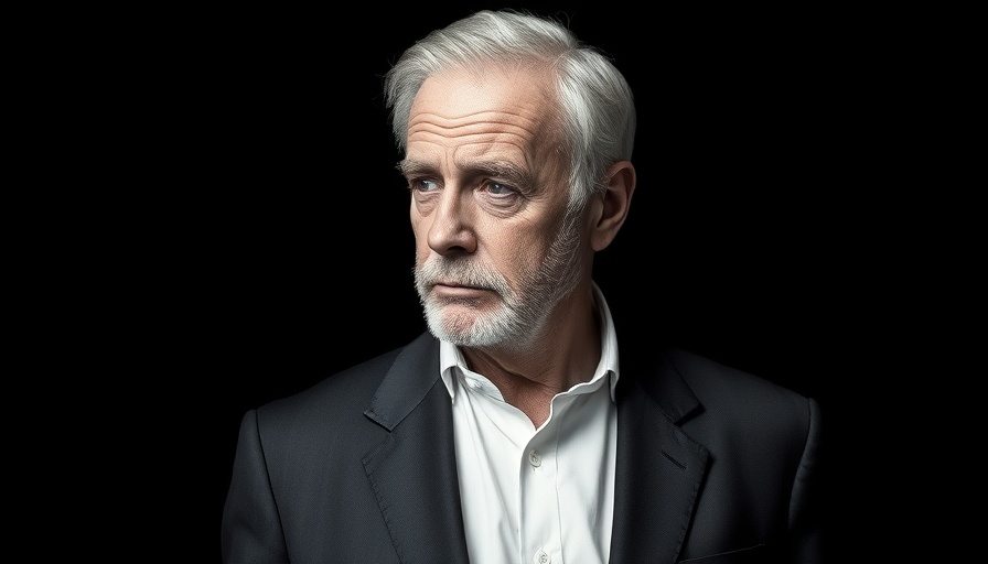Professional portrait of a distinguished man reflecting the VistaJet racing mindset.