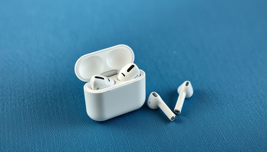 AirPods Pro 3 on blue surface, showcasing design, AirPods Pro 3 Review.
