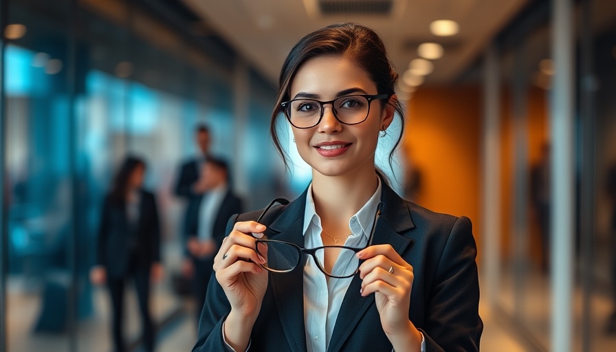 Confident entrepreneur starting a business in a modern office.