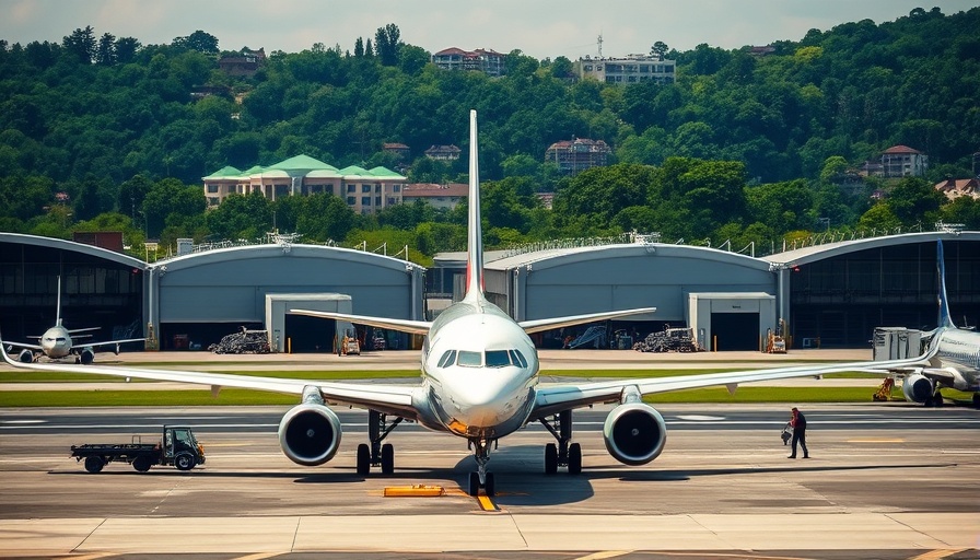 Plane on tarmac for third-country deportations process