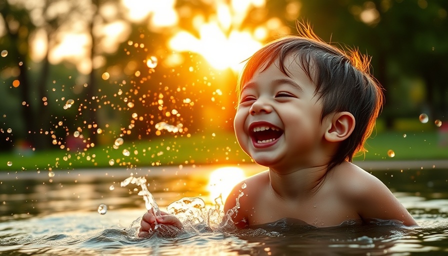 Rediscover joy in everyday life with a child playing in water.