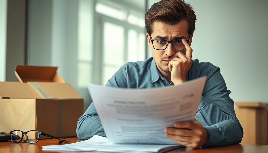 A bank employee looks worried while reviewing documents, highlighting the impact of bad loans.