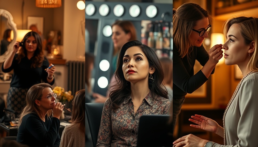 Makeup applications in cozy and well-lit settings for skincare routines.