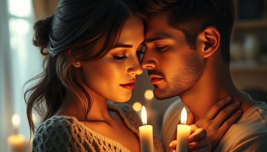 Romantic couple sharing a tender moment by candlelight, relationship advice.