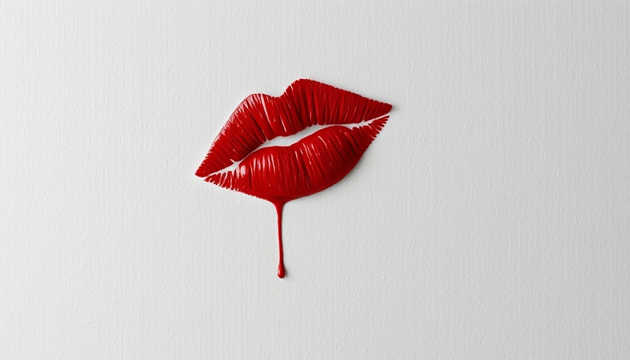 Red lipstick kiss mark on wall symbolizing mystery, types of cheaters.