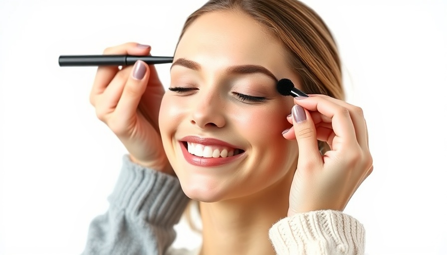 Mini-makeover tips being applied by a makeup artist on a smiling young woman.