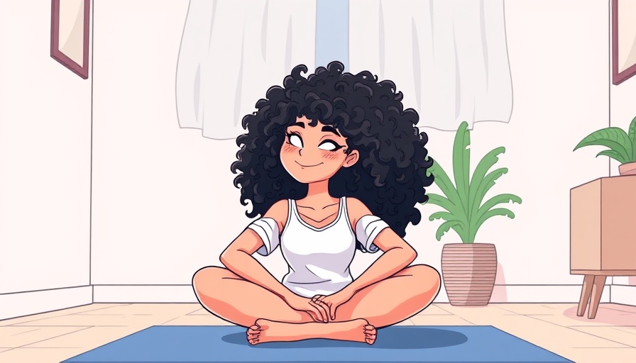 Relaxed young woman with curly hair, sitting in a casual pose, Stress Affects Your Beauty Routine