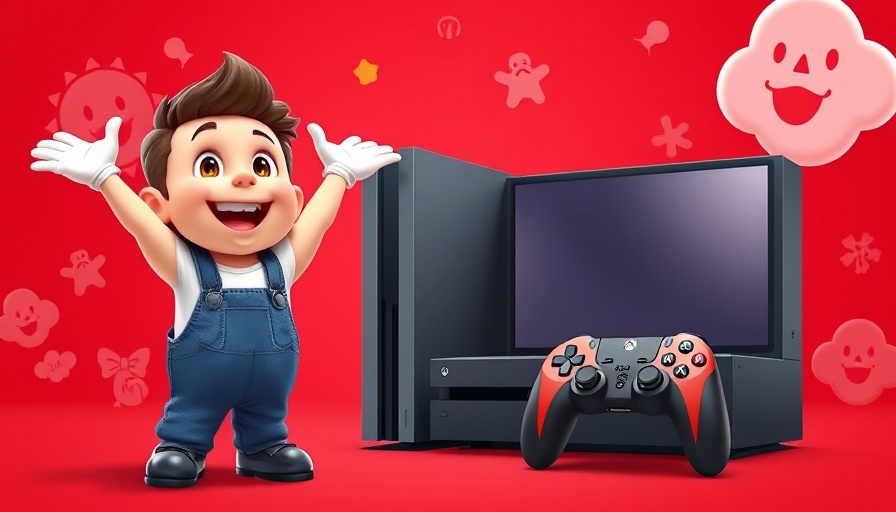 Nintendo Switch 2 launch promotional image with animated character.