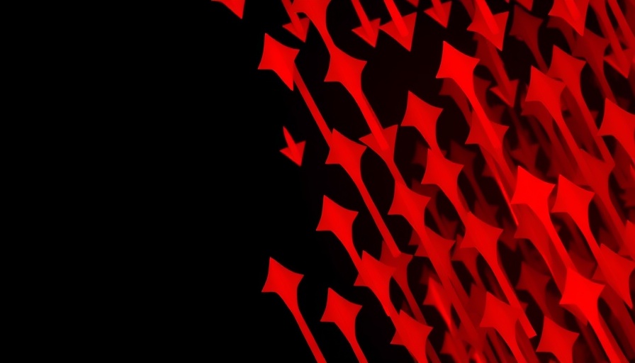 Red arrows digital motion symbolizing cybercriminals hiding malicious web traffic.