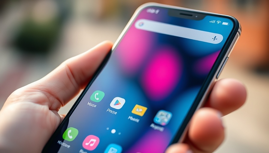 AI-powered personalized Siri on a vibrant smartphone screen.