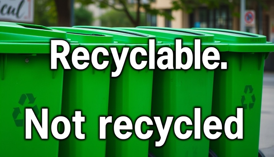 Recyclable but not recycled beauty packaging theme with green bins