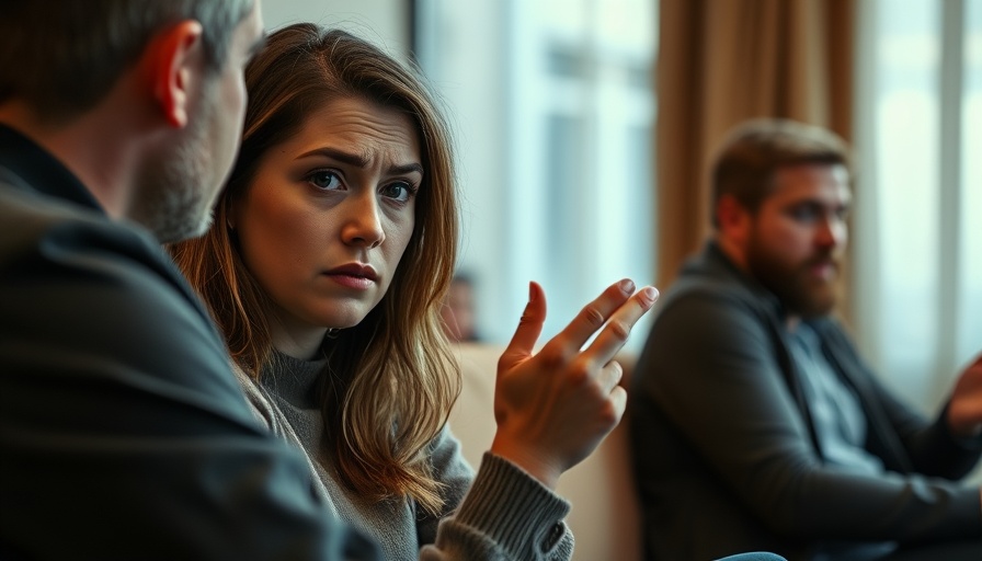 Troubled young woman dealing with a narcissistic sibling, emotional scene.