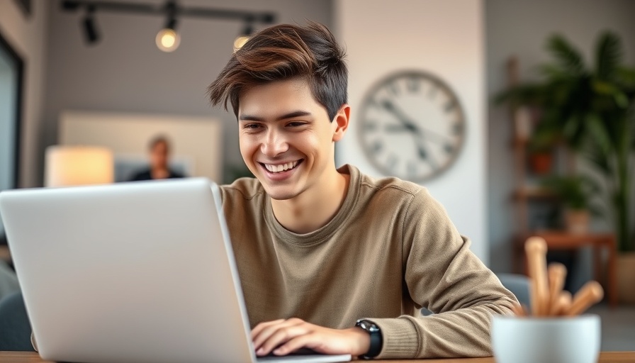 Person studying in a photography business course at a studio
