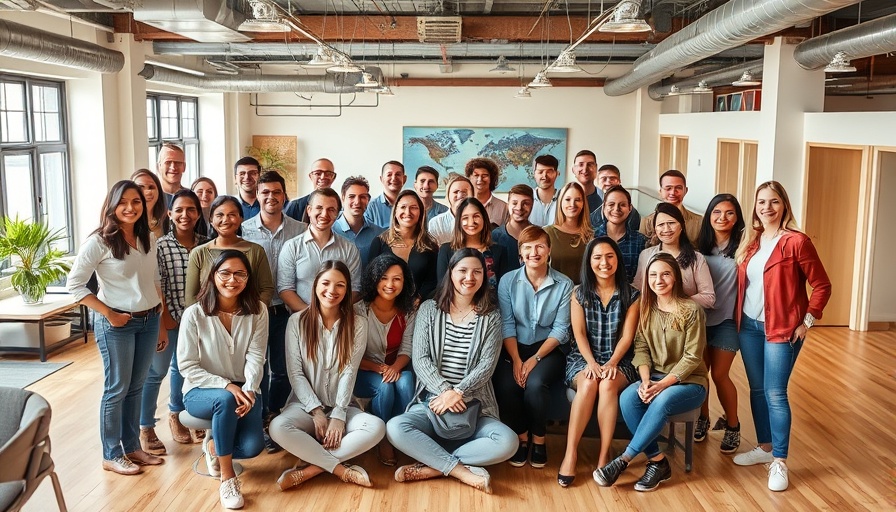 Clay team celebrates $3B valuation with group photo in the office.