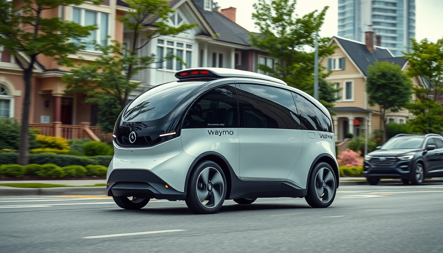 Waymo autonomous vehicle navigating a city street