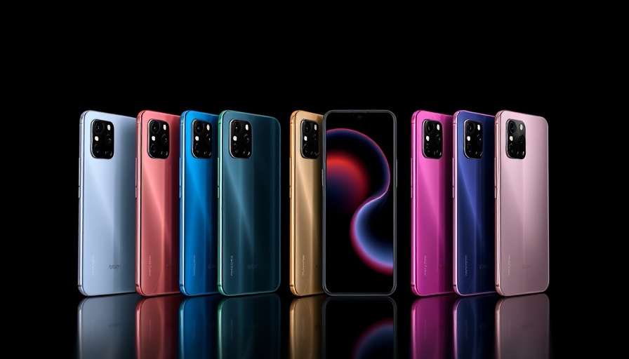 iPhone lineup showcasing sleek design and camera; iPhone Market Rebounds.