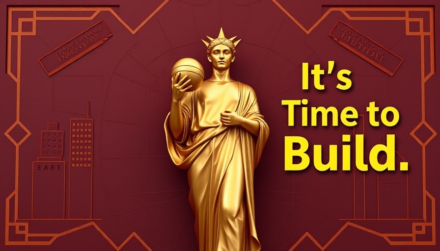 Andreessen Horowitz banner with gold statue and 'It's Time to Build' text.