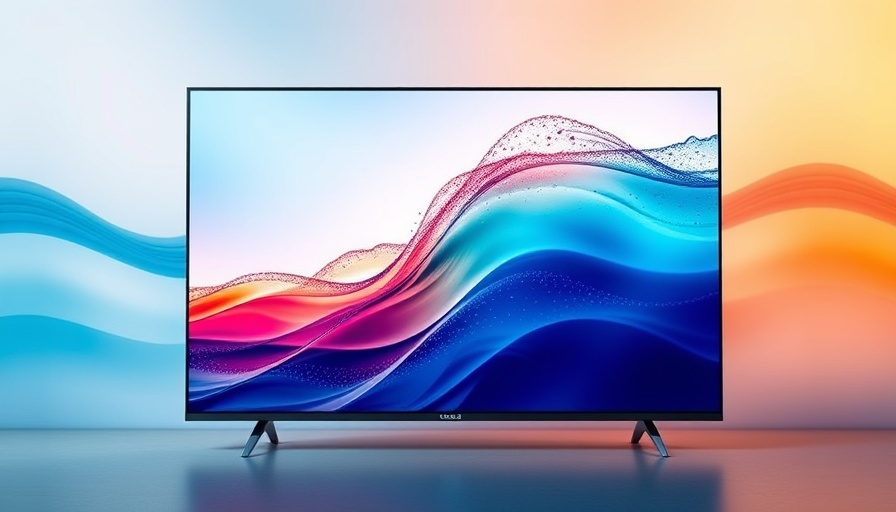 Vibrant OLED TV display with colorful abstract patterns, Best OLED TVs 2025.