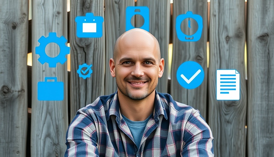 Entrepreneur practicing productivity habits, represented with icons.