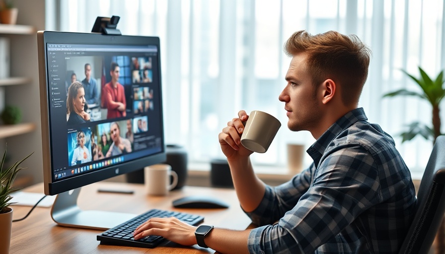 Young man working at computer, contemplating business ideas 2023.