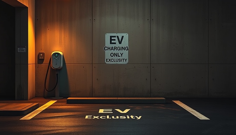 Dimly lit EV charging spot highlighting market challenges.