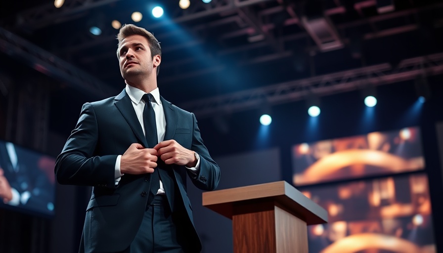 JD Vance visit to Los Angeles; man speaking on immigration policies