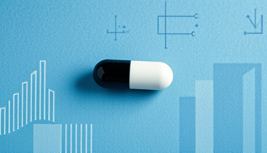 Eli Lilly obesity pill abstract representation with graphs.