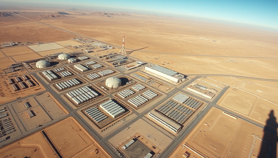 U.S. strikes Iranian nuclear sites: satellite view of industrial complex.