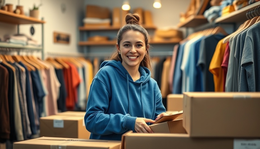 Young woman packing boxes in small business workspace, CRM systems for small businesses.