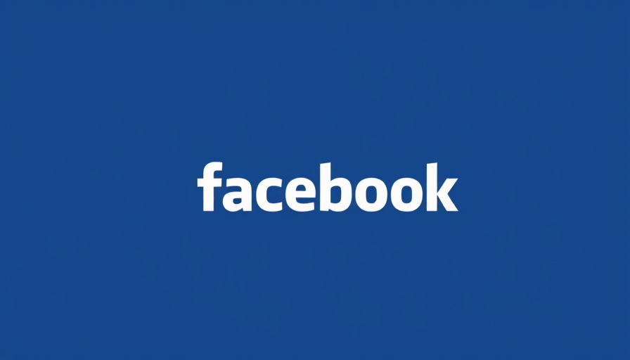 Facebook logo on a blue background representing social media platform.